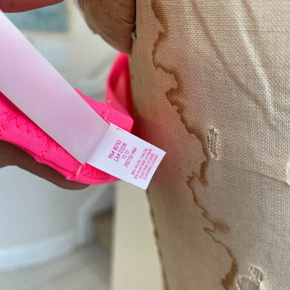 Victoria’s Secret swim bikini top neon pink M - Picture 4 of 4